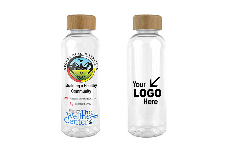 16 oz Recycled RPET Bottle With Bamboo Cap
